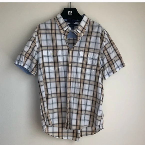Tommy Hilfiger Plaid Button Down Shirt Size XL - Picture 1 of 6
